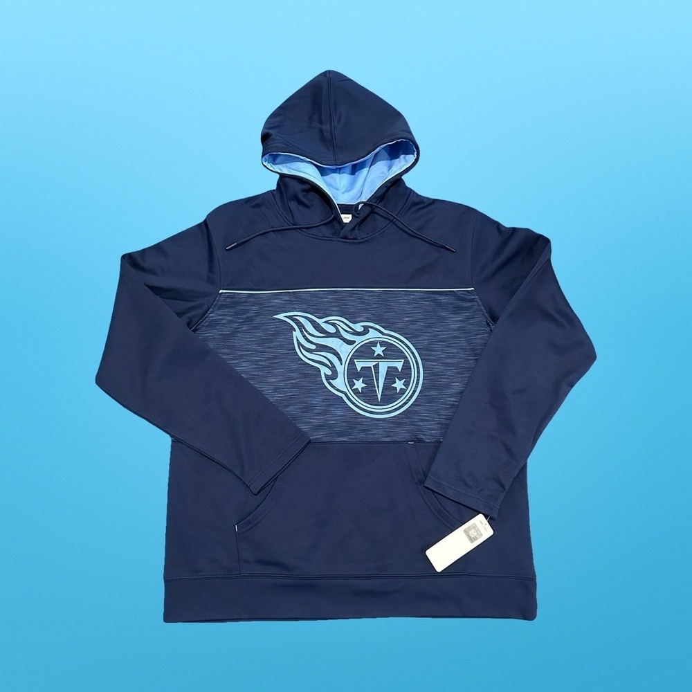 NFL Tennessee Titans Team Apparel Mens XL Hoodie Sweatshirt Navy Blue
